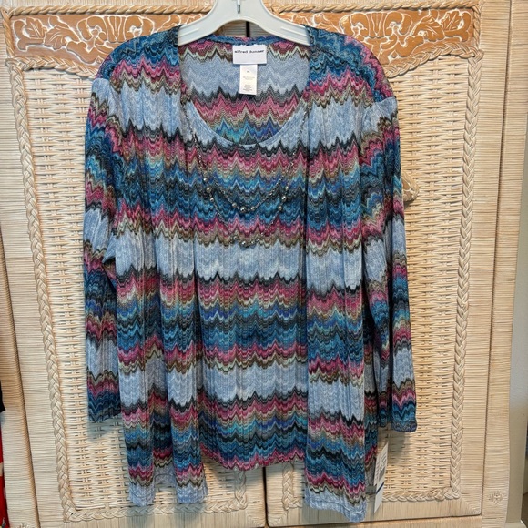 NWT Alfred Dunner Cardi-Tank combo. - Picture 1 of 5